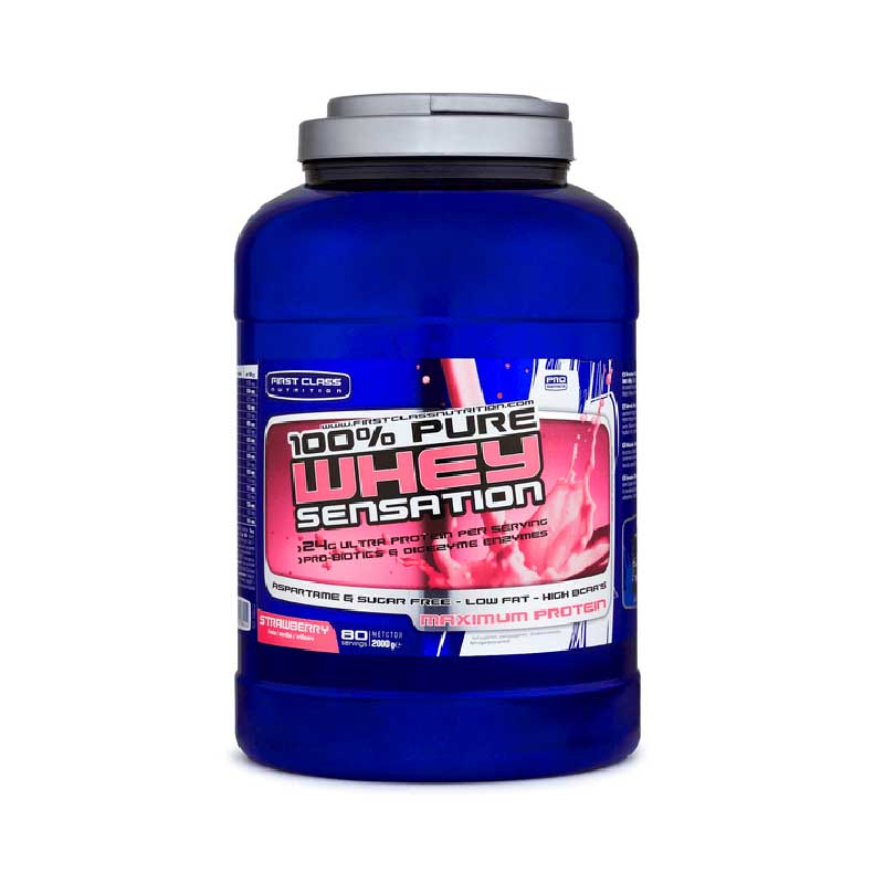 First Class 100% Whey Sensation Strawberry 2kg