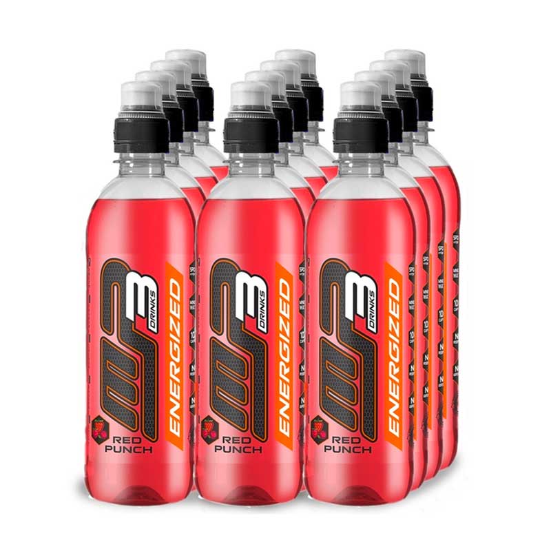 MP3 Sports Drink Energized Red Punch 12x500ml