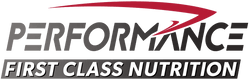 First Class Nutrition logo by Performance, a sports nutrition brand offering products for fitness and active lifestyles.