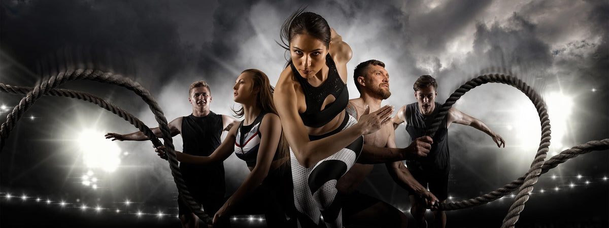 Performance sports nutrition hero image showcasing premium supplements designed to support fitness, strength, energy, endurance, and athletic performance.