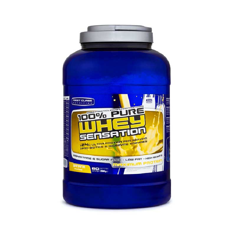 First Class 100% Whey Sensation Banana 2kg