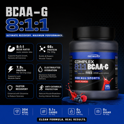 Performance Sports Nutrition BCAA-G 8:1:1 500gr